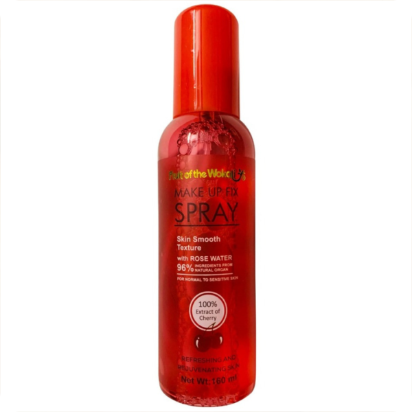 Fruit of the Wokali Make up Fixer Spray Skin Smooth Texture with Rose Water 96% Ingredient From Natural Organ, 160ml - Image 3